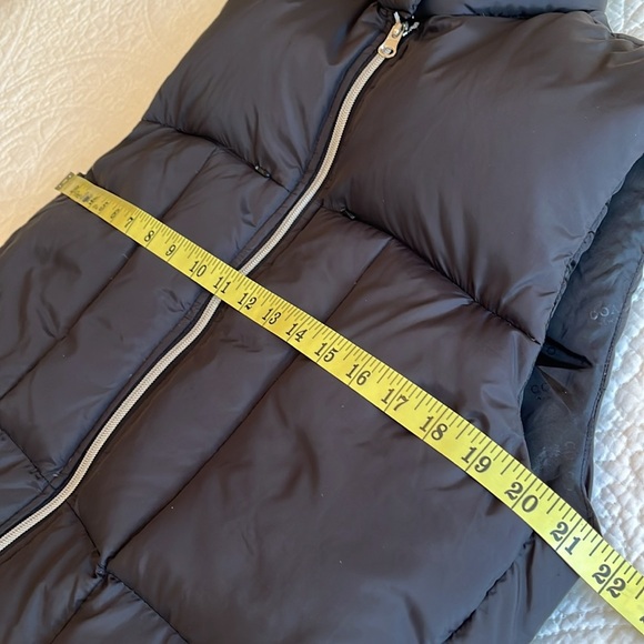 Down Puffer Zipper Vest Womens Large Blue Pockets Warm Active Athleisure Hiking - Picture 8 of 16